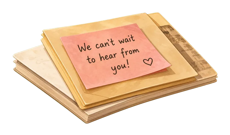 We can't wait to hear from you in Chester