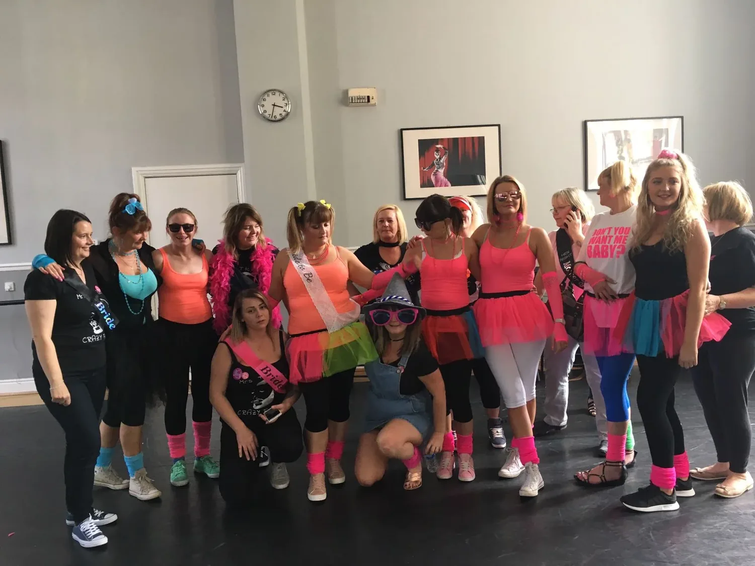 Greatest Showman hen party dance class Chester group performing